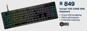 Computer Mania Corsair K55 CORE RGB Keyboard offer