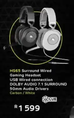 Computer Mania Corsair HS65 Surround Wired Gaming Headset offer