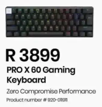 Computer Mania Logitech PRO X 60 Gaming Keyboard offer