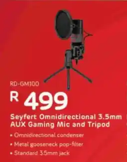 Computer Mania Redragon Seyfert Omnidirectional 3.5mm AUX Gaming Mic and Tripod offer