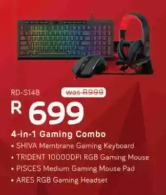 Computer Mania Redragon 4-in-1 Gaming Combo offer