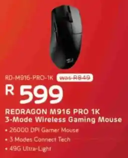 Computer Mania Redragon M916 PRO 1K 3-Mode Wireless Gaming Mouse offer