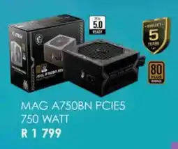 Computer Mania MSI MAG A750BN PCIE5 750 WATT offer