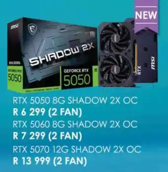 Computer Mania MSI RTX 5050 8G Shadow 2X OC offer