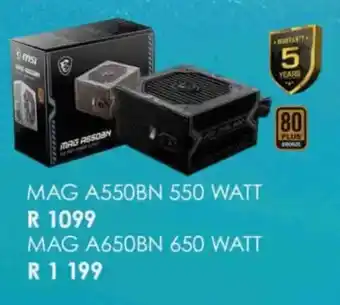 Computer Mania MSI MAG A550BN 550 WATT offer