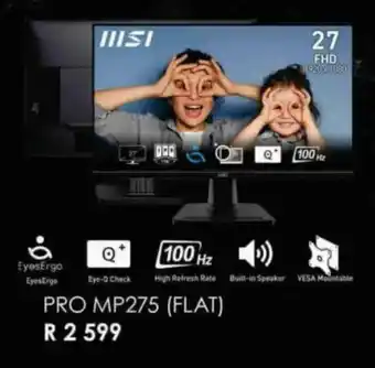 Computer Mania MSI Pro MP275 Flat offer