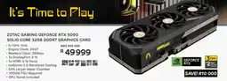 Computer Mania Zotac gaming geforce rtx 5090 solid core 32gb gddr7 graphics card offer