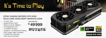 Computer Mania Zotac gaming geforce rtx 5090 solid core 32gb gddr7 graphics card offer