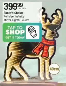 Checkers Hyper Santa's Choice Reindeer Infinity Mirror Lights offer