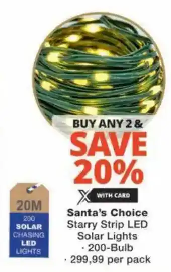 Checkers Hyper Santa's Choice Starry Strip LED Solar Lights offer