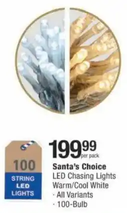 Checkers Hyper Santa's Choice LED Chasing Lights Warm/ Cool White offer