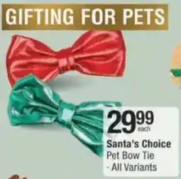 Checkers Hyper Santa's Choice Pet Bow Tie offer