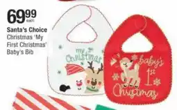 Checkers Hyper Santa's Choice Christmas 'My First Christmas' Baby's Bib offer
