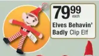 Checkers Hyper Elves Behavin Badly Clip Elf offer