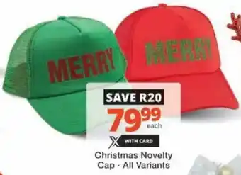 Checkers Hyper Christmas Novelty Cap offer