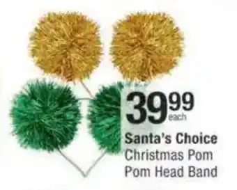 Checkers Hyper Santa's Choice Christmas Pom Pom Head Band offer