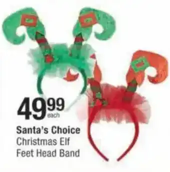 Checkers Hyper Santa's Choice Christmas Elf Feet Head Band offer