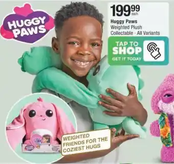 Checkers Hyper Huggy Paws Weighted Plush Collectable offer