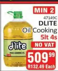 KitKat Cash and Carry DLITE Oil Cooking 5lt 4s offer