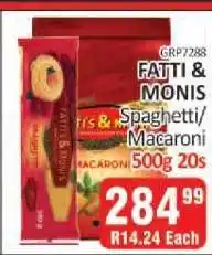 KitKat Cash and Carry Fatti & Monis Spaghetti/Macaroni offer