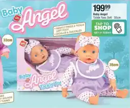 Checkers Hyper Baby Angel Tickle Toes Doll offer