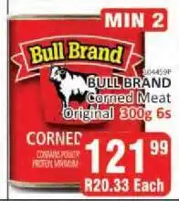 KitKat Cash and Carry Bull Brand Corned Meat Original 300g 6s offer