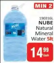 KitKat Cash and Carry NUBE Natural Mineral Water 5lt offer