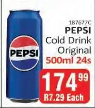 KitKat Cash and Carry PEPSI Cold Drink Original 500ml 24s offer