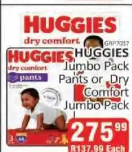 KitKat Cash and Carry HUGGIES Jumbo Pack Pants or Dry Comfort Jumbo Pack offer