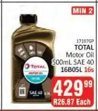 KitKat Cash and Carry TOTAL Motor Oil offer