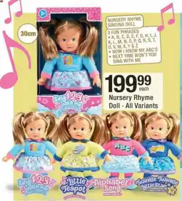 Checkers Hyper Nursery Rhyme Doll offer