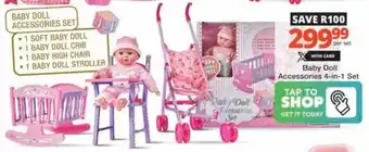 Checkers Hyper Baby Doll Accessories 4-in-1 Set offer