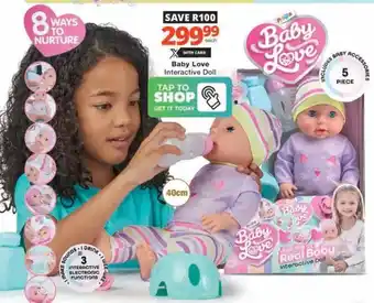 Checkers Hyper Baby Love Interactive Doll offer
