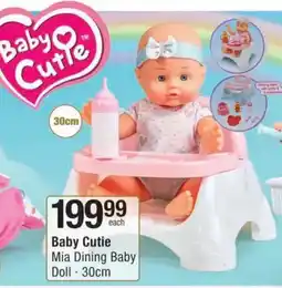 Checkers Hyper Baby Cutie Mia Dining Baby Doll offer