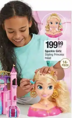 Checkers Hyper Sparkle Girlz Styling Princess Head offer