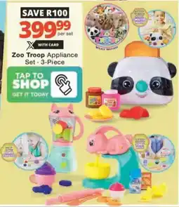 Checkers Hyper Zoo Troop Appliance Set offer