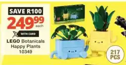 Checkers Hyper LEGO Botanicals Happy Plants offer