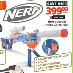 Checkers Hyper Nerf Loadout Arctic Zerostriker offer