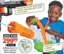Checkers Hyper X-Shot Fast-Fill Hydro Cannon Water Blaster offer