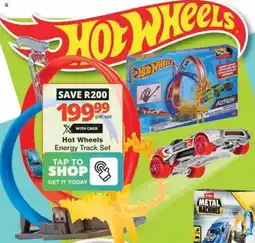 Checkers Hyper Hot Wheels Energy Track Set offer