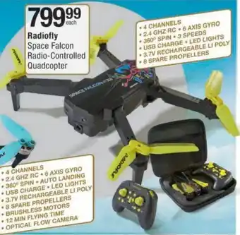 Checkers Hyper Radiofly Space Falcon Radio-Controlled Quadcopter offer