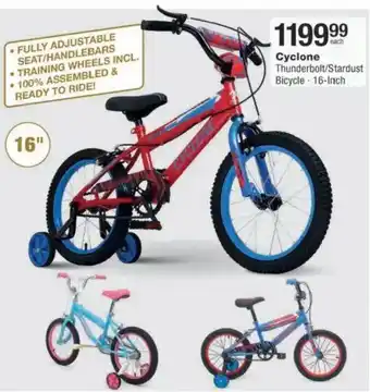 Checkers Hyper Cyclone Thunderbolt/ Stardust Bicycle offer