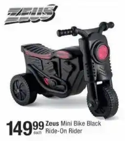 Checkers Hyper Zeus Mini Bike Black Ride-On Rider offer