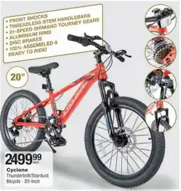 Checkers Hyper Cyclone Thunderbolt/ Stardust Bicycle offer