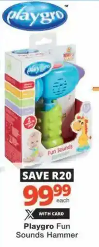 Checkers Hyper Playgro Fun Sounds Hammer offer