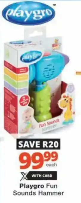 Checkers Hyper Playgro Fun Sounds Hammer offer