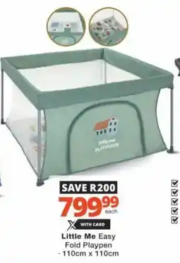 Checkers Hyper Little Me Easy Fold Playpen offer