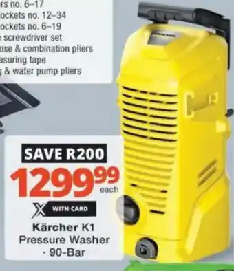 Checkers Hyper Karcher K1 Pressure Washer offer