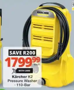Checkers Hyper Karcher K2 Pressure Washer offer