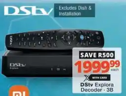 Checkers Hyper DStv Explora Decoder 3B offer